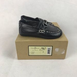 Cole Haan Mini Bit Size 4 Black Baby Boy Dress Shoes Formal Christening Preppy